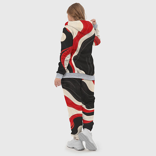 Женский костюм Абстрактные волнистые полосы / 3D-Меланж – фото 5