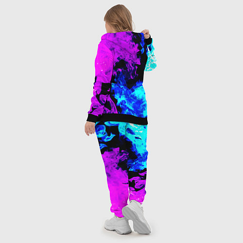 Женский костюм Битва неонового огня / 3D-Черный – фото 5