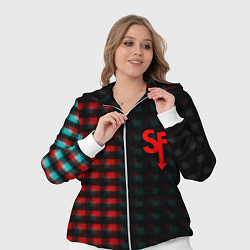 Женский 3D-костюм Sally face текстура глитч, цвет: 3D-белый — фото 2