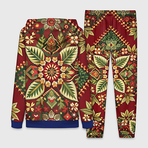 Женский костюм Русские классические узоры и орнамент / 3D-Синий – фото 2