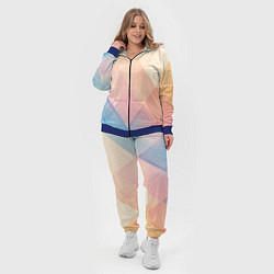 Женский 3D-костюм Abstract art - triangle, цвет: 3D-синий — фото 2