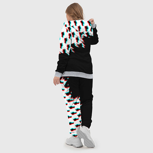 Женский костюм Billie Eilish pattern glitch / 3D-Меланж – фото 5