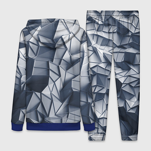 Женский костюм Геометрические грани / 3D-Синий – фото 2