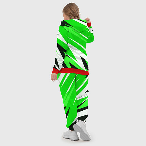 Женский костюм Geometry stripes green / 3D-Красный – фото 5