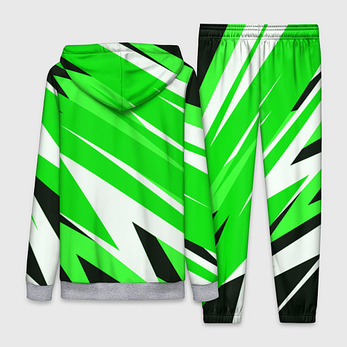 Женский костюм Geometry stripes green / 3D-Меланж – фото 2