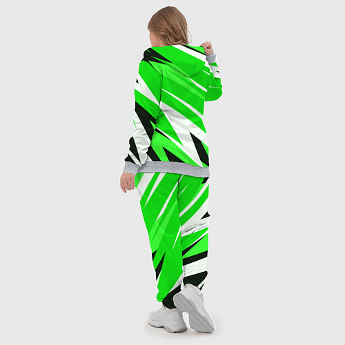 Женский костюм Geometry stripes green / 3D-Меланж – фото 5