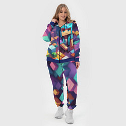Женский 3D-костюм Minecraft 2 0, цвет: 3D-синий — фото 2