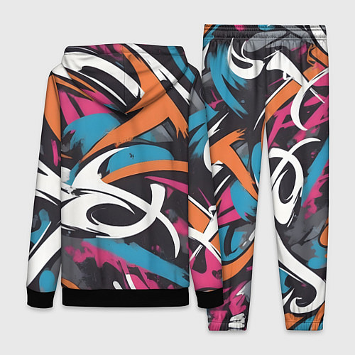 Женский костюм Граффити абстракция / 3D-Черный – фото 2