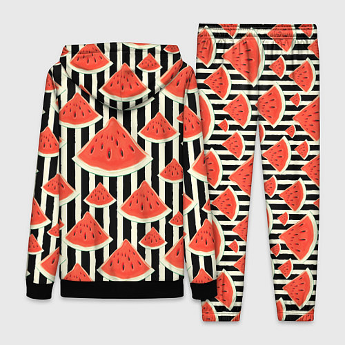 Женский костюм Арбузные дольки / 3D-Черный – фото 2