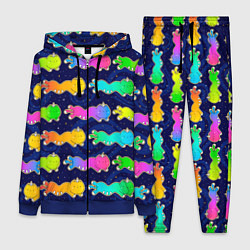 Женский 3D-костюм Коты единороги, цвет: 3D-синий