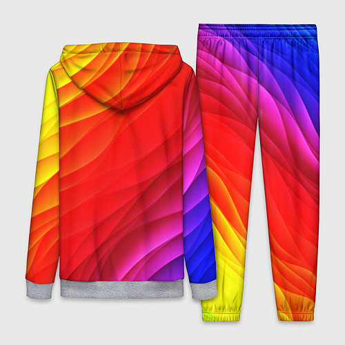 Женский костюм Абстрактные волны текстура / 3D-Меланж – фото 2