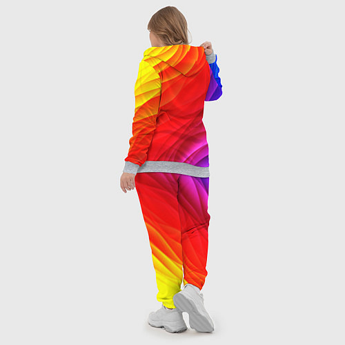 Женский костюм Абстрактные волны текстура / 3D-Меланж – фото 5