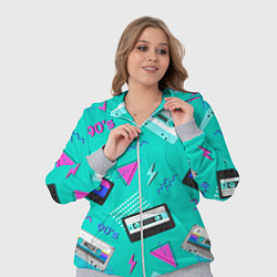 Женский 3D-костюм Бирюзовая кассета из 90-х, цвет: 3D-меланж — фото 2