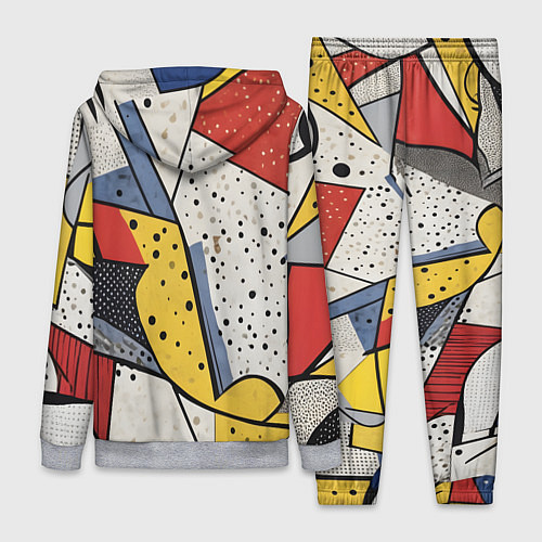 Женский костюм Поп-арт яркая абстракция / 3D-Меланж – фото 2