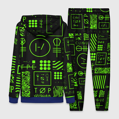 Женский костюм Twenty one pilots neon / 3D-Синий – фото 2