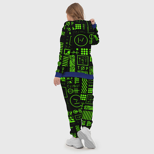 Женский костюм Twenty one pilots neon / 3D-Синий – фото 5