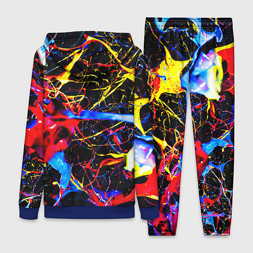 Женский костюм Неоновые брызги красок / 3D-Синий – фото 2