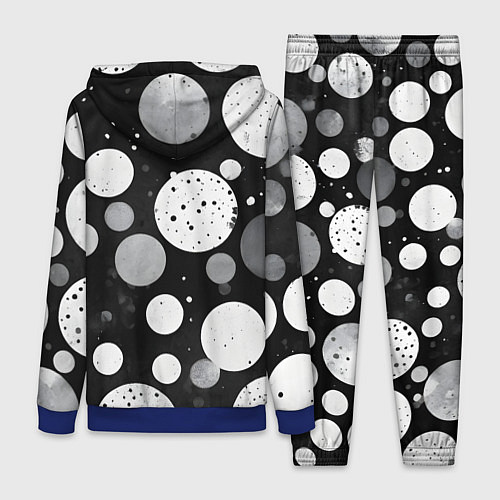 Женский костюм Круги на темном фоне / 3D-Синий – фото 2