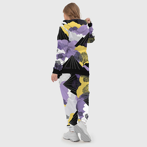 Женский костюм Япония горы / 3D-Черный – фото 5
