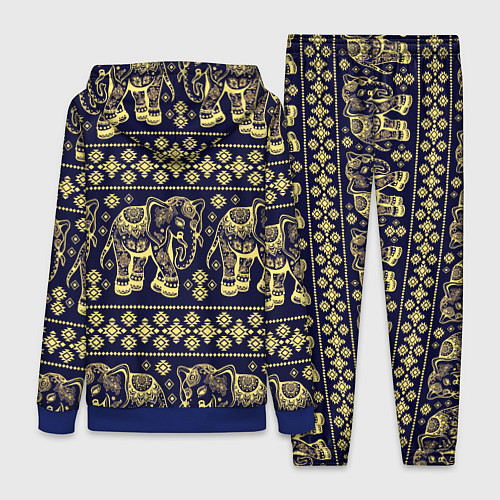 Женский костюм Этнический слоновый паттерн / 3D-Синий – фото 2
