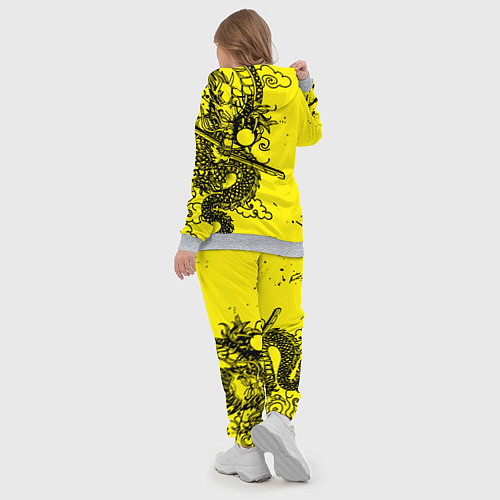 Женский костюм Syberpunk dragon tatoo / 3D-Меланж – фото 5