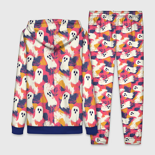 Женский костюм Приведения на ярком фоне / 3D-Синий – фото 2