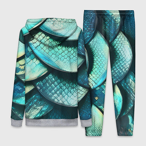 Женский костюм Чешуя крупной рыбы / 3D-Меланж – фото 2