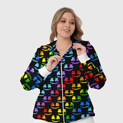 Женский 3D-костюм Marshmello pattern neon, цвет: 3D-белый — фото 2