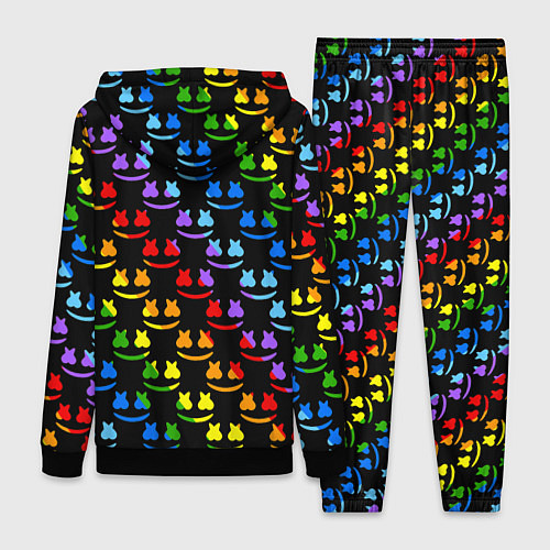 Женский костюм Marshmello pattern neon / 3D-Черный – фото 2