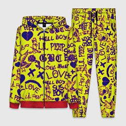 Женский 3D-костюм Lil peep rap pattern, цвет: 3D-красный