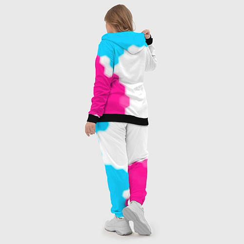 Женский костюм Stumble Guys neon gradient style по-вертикали / 3D-Черный – фото 5