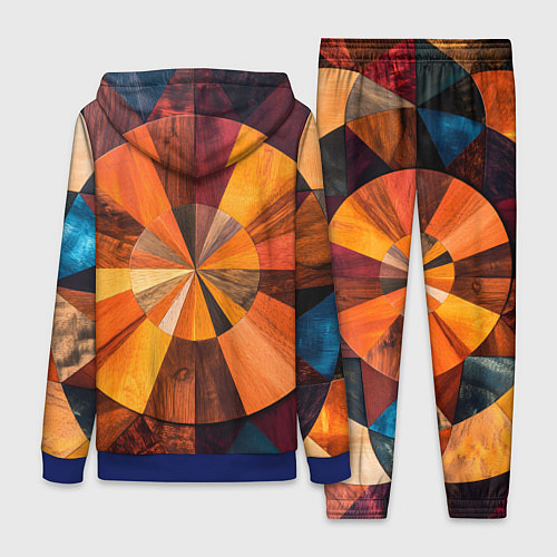 Женский костюм Круговая мозайка / 3D-Синий – фото 2