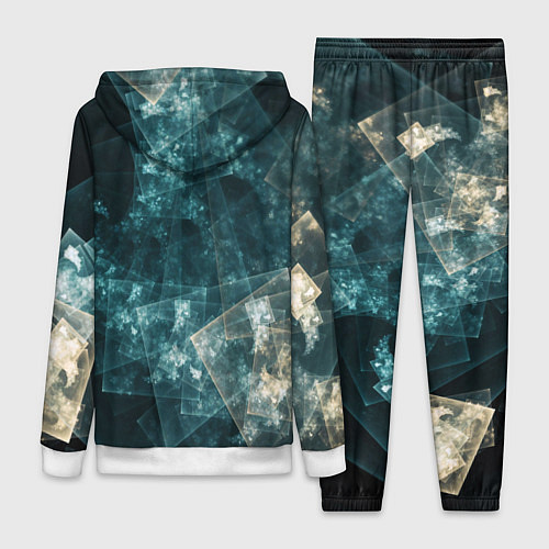 Женский костюм Абстрактный космос геометрия / 3D-Белый – фото 2