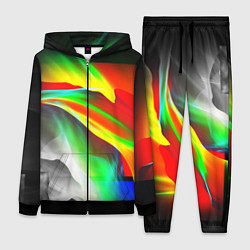 Женский 3D-костюм Текстура краски, цвет: 3D-черный