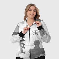 Женский 3D-костюм FAW - white gradient вертикально, цвет: 3D-черный — фото 2