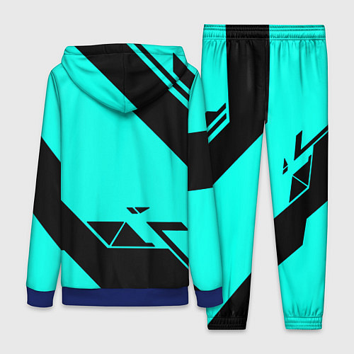 Женский костюм Deathstranding geometry / 3D-Синий – фото 2