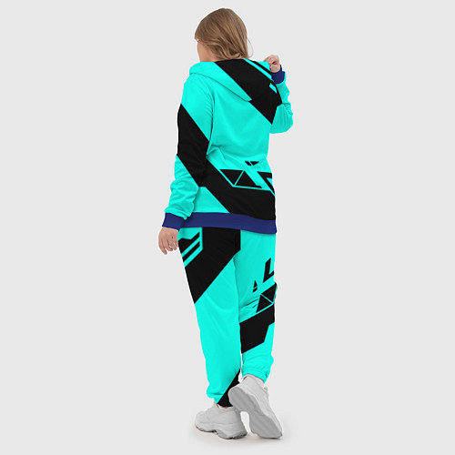 Женский костюм Deathstranding geometry / 3D-Синий – фото 5