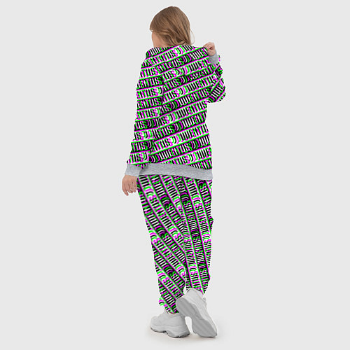 Женский костюм Juventus glitch pattern / 3D-Меланж – фото 5