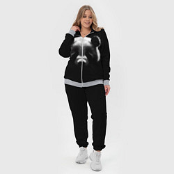 Женский 3D-костюм Панда на черном фоне, цвет: 3D-меланж — фото 2