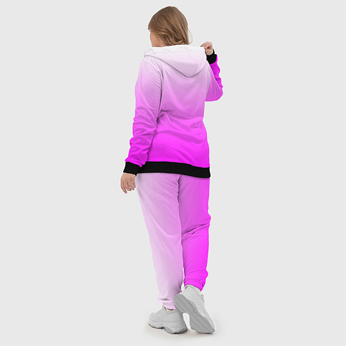 Женский костюм Gradient color pink / 3D-Черный – фото 5