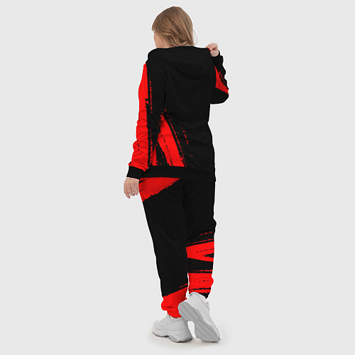 Женский костюм Bayern - red gradient вертикально / 3D-Черный – фото 5