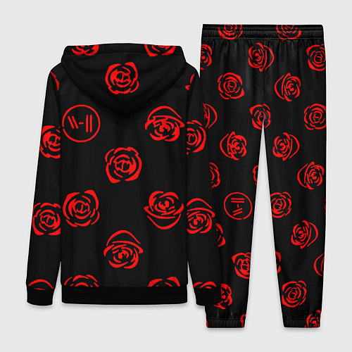 Женский костюм Twenty one pilots rose pattern / 3D-Черный – фото 2