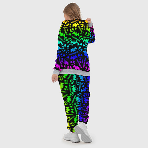 Женский костюм Marshmello neon steel pattern / 3D-Меланж – фото 5