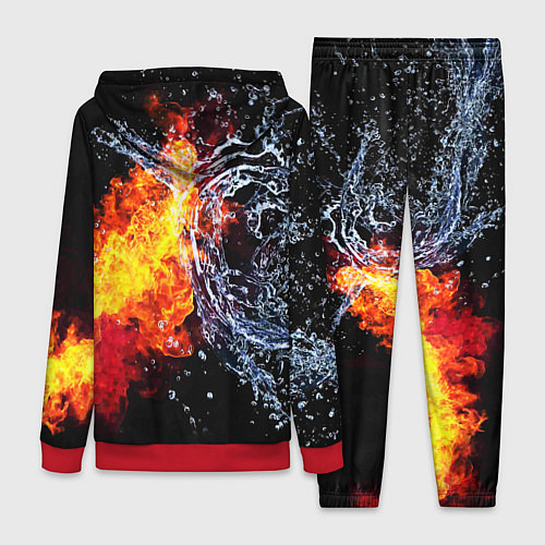 Женский костюм Столкновения огня и воды / 3D-Красный – фото 2