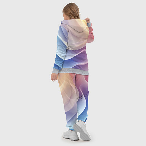 Женский костюм Текстура с градиентом волны / 3D-Меланж – фото 5