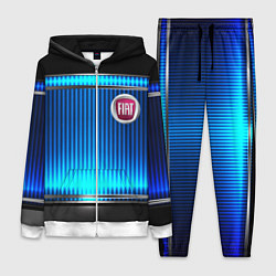 Женский 3D-костюм FIAT текстура авто, цвет: 3D-белый