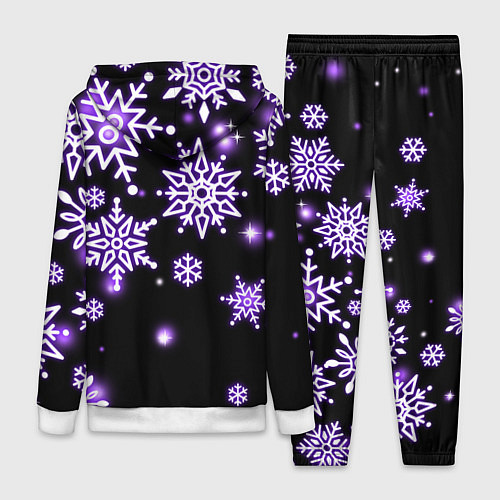 Женский костюм Снежинки в неоне / 3D-Белый – фото 2