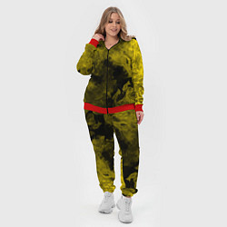 Женский 3D-костюм Жёлтый дым в огне, цвет: 3D-красный — фото 2
