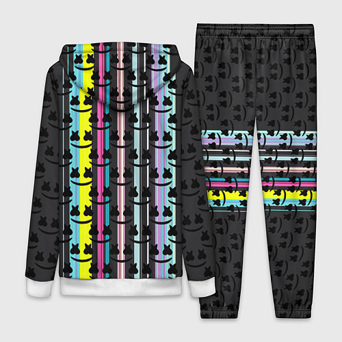 Женский костюм Marshmello dj pattern line / 3D-Белый – фото 2