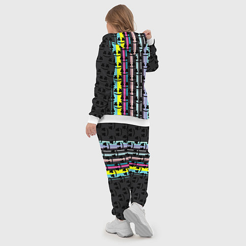 Женский костюм Marshmello dj pattern line / 3D-Белый – фото 5